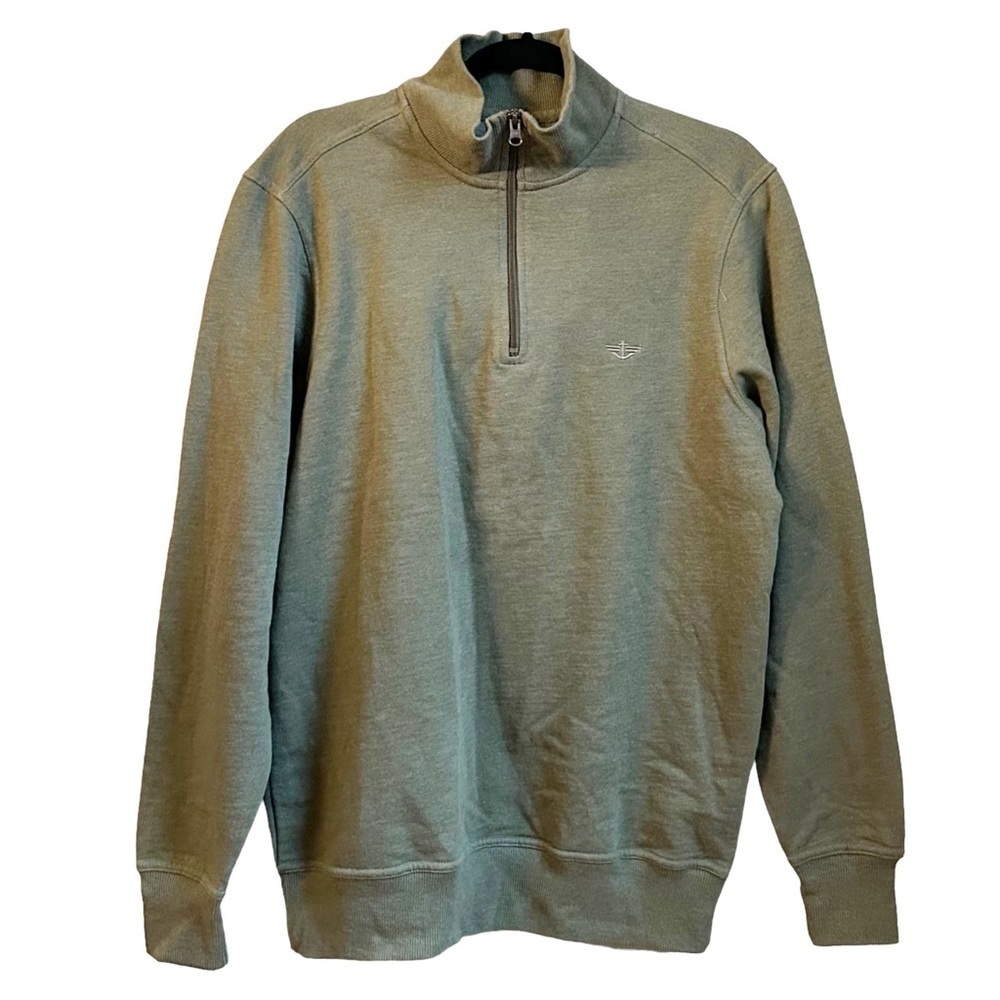 NEW Dockers Men's Regular Fit Long Sleeve 1/4 Zip Fleece Sweatshirt SZ Smalll